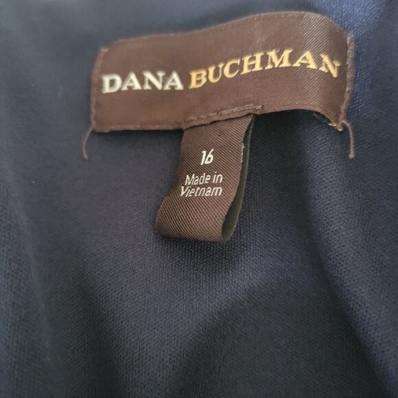 Dana Buchman Knee Length Size 16 Bold Design Boho Bright Lined Whimsy Chic - Picture 3 of 9